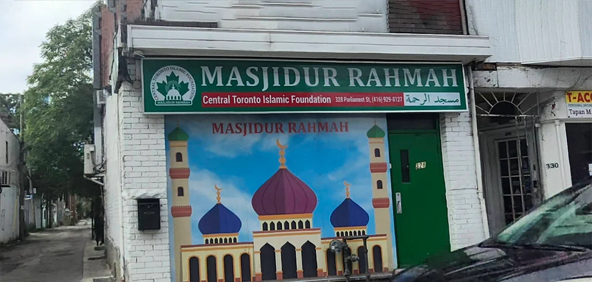 Exterior view of Masjidur Rahmah Toronto building